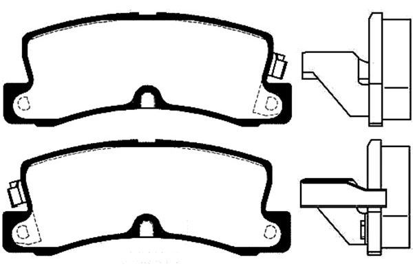 KAVO PARTS Комплект тормозных колодок, дисковый тормоз BP-9050